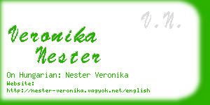 veronika nester business card